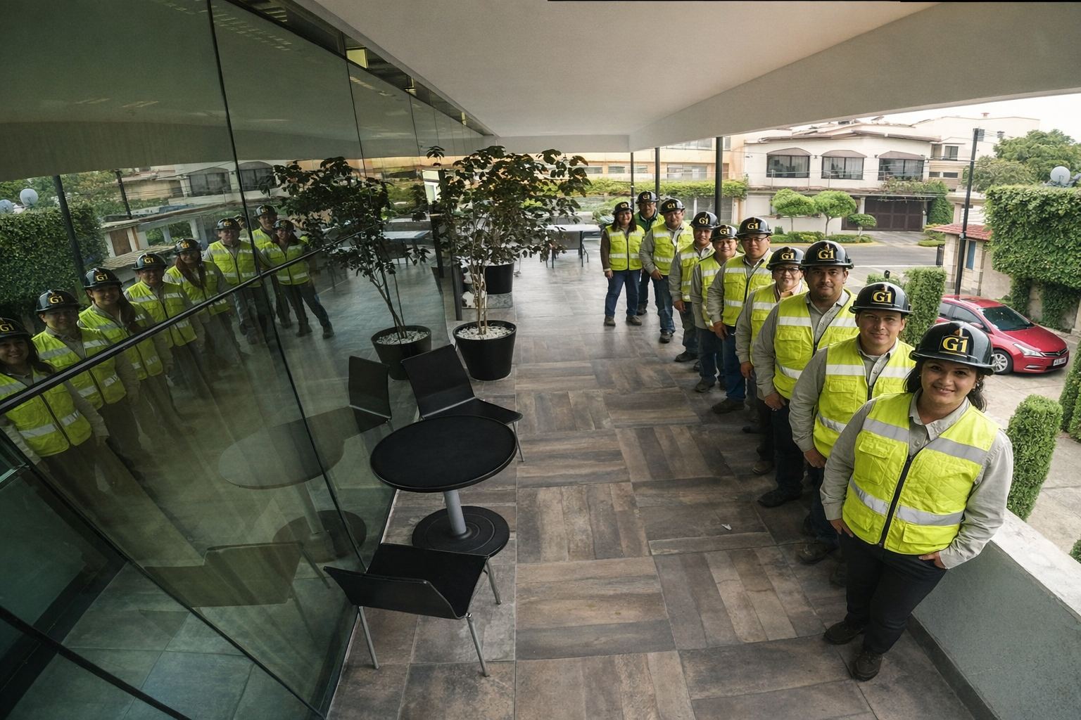 Equipo G1 en oficinas corporativas